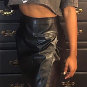 Vintage Leather Skirt!